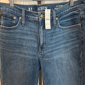 J. Crew 9” DEMI BOOT CROP Blue Denim Pants